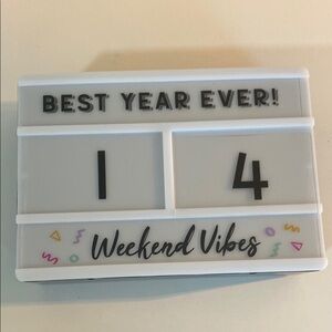 Lightbox with Changeable Letters